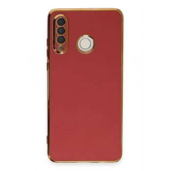 Huawei P30 Lite Kılıf Volet Silikon - Kırmızı