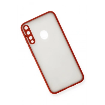 Huawei P40 Lite E Kılıf Montreal Silikon Kapak - Kırmızı