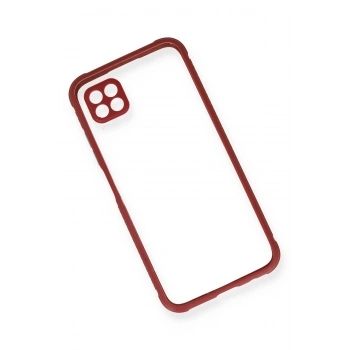 Huawei P40 Lite Kılıf Miami Şeffaf Silikon - Fuşya