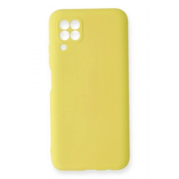 Huawei P40 Lite Kılıf Nano içi Kadife Silikon - Sarı