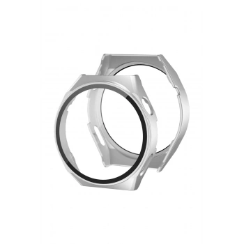 Huawei Watch GT3 46mm Dota Camlı Kasa Ekran Koruyucu - Gümüş