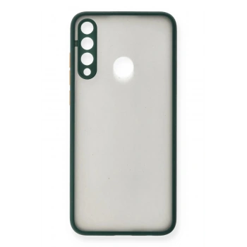 Huawei Y6P Kılıf Montreal Silikon Kapak - Yeşil