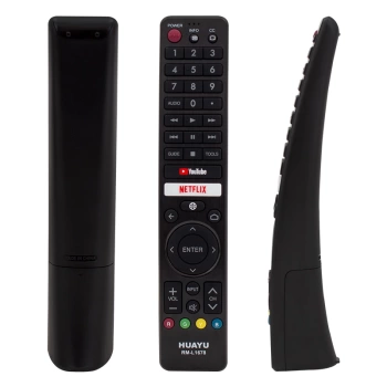 HUAYU KL RM-L1678 SHARP NETFLIX-YOUTUBE SES KOMUTLU MİKROFONLU TUŞLU LCD-LED TV KUMANDA (4887)