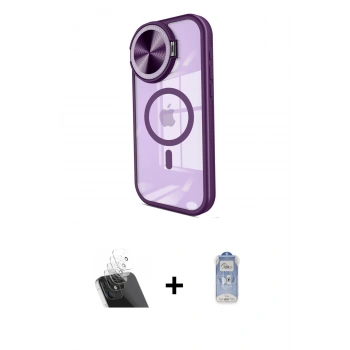 ieg™ iPhone 11 Kılıf Kıvılcım Modern Koleksiyonu - Siyah Joko Magic 5D Cam + Şeffaf Kamera Lens Koruma Cam