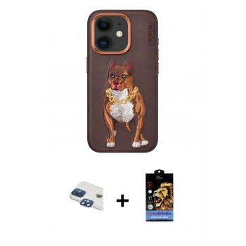ieg™ iPhone 11 Kılıf Nova Form Koleksiyonu - Siyah Buffer Hayalet Cam Ekran Koruyucu + Lacivert Pers Alüminyum Kamera Lens