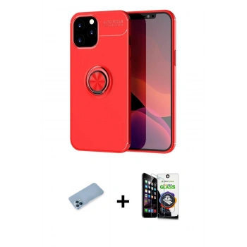ieg™ iPhone 12 Pro Max Kılıf Yankı Form Prime - Şeffaf Temperli Cam Ekran Koruyucu + Mavi Shine Kamera Lens Koruma Cam
