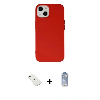 ieg™ iPhone 14 Kılıf Ahenk Serisi - Siyah Joko Magic 5D Cam + Sierra Blue Diamond Kamera Lens