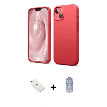 ieg™ iPhone 14 Kılıf Kozmos Yansıma Özel Seri - Siyah Joko Magic 5D Cam + Sierra Blue Diamond Kamera Lens