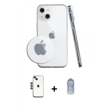 ieg™ iPhone 14 Kılıf Zirve Doku - Siyah Joko Magic 5D Cam + Siyah Shine Kamera Lens
