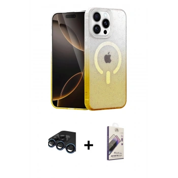 ieg™ iPhone 15 Pro Max Kılıf Eksen Minimal Özel Seri - Siyah Bilvis 3D Mat Cam Ekran Koruyucu + Lacivert Raze Metal Kamera Lens