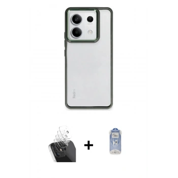 ieg™ Redmi Note 13 Pro 4G Kılıf Nova Işık Serisi - Siyah Joko Magic 5D Cam + Şeffaf Kamera Lens Koruma Cam