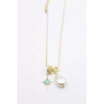 İnci Kolye - Altın