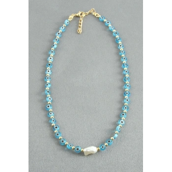 İnci Nazar Boncuk Kolye