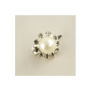 İnci Taşlı Broş