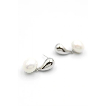 İncili Küpe - Gümüş