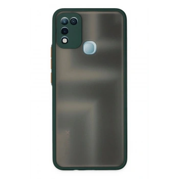 İnfinix Hot 10 Play Kılıf Montreal Silikon Kapak - Yeşil