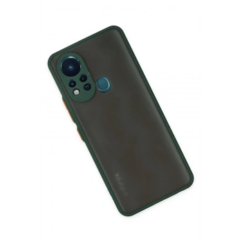 İnfinix Hot 11s Kılıf Montreal Silikon Kapak - Yeşil