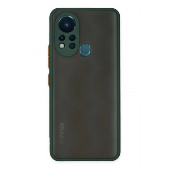 İnfinix Hot 11s Kılıf Montreal Silikon Kapak - Yeşil