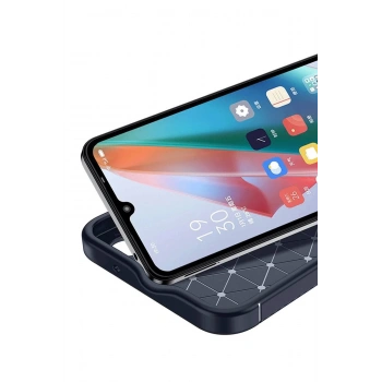 İnfinix Hot 50 4G Kılıf Auto Focus Karbon Kapak - Lacivert