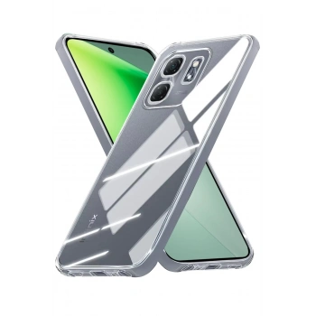 İnfinix Smart 9 Kılıf Lüx Şeffaf Silikon