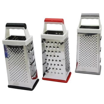 INOX DÖRTGEN - BÜYÜK METAL RENDE PLASTİK SAPLI (4887)