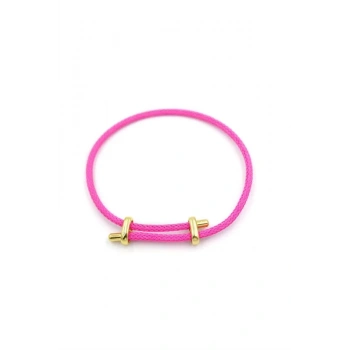 İp Bileklik - Fuşya