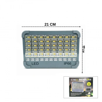 IP66 GÜNEŞ ENERJİLİ LED IŞIK SOLAR PROJEKTÖR - POWERBANK ÇAKARLI KAMP - DIŞ MEKAN PS-D002A (4887)