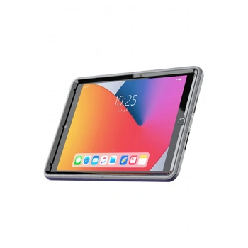 iPad 10.2 (7.nesil) Kılıf Hand Strap Tablet Kılıfı - Gri