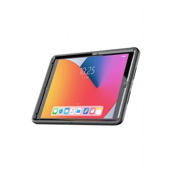 iPad 10.2 (7.nesil) Kılıf Hand Strap Tablet Kılıfı - Siyah