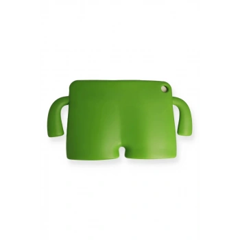 iPad 10.2 (7.nesil) Kılıf Karakter Tablet Silikon - Yeşil