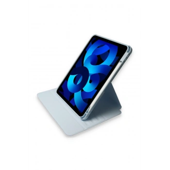 iPad 10.2 (7.nesil) Kılıf Starling 360 Kalemlikli Tablet Kılıf - Mavi