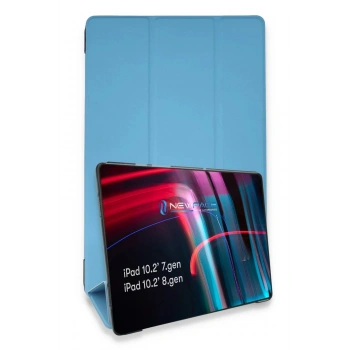 iPad 10.2 (7.nesil) Kılıf Tablet Smart Kılıf - Mavi