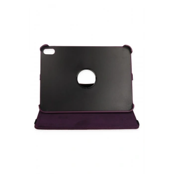 iPad 2022 10.9 (10.nesil) Kılıf 360 Tablet Deri Kılıf - Mürdüm