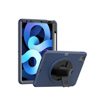 iPad 2022 10.9 (10.nesil) Kılıf Hand Strap Tablet Kılıfı - Lacivert