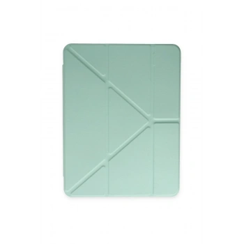 iPad 2022 10.9 (10.nesil) Kılıf Kalemlikli Mars Tablet Kılıfı - Açık Yeşil