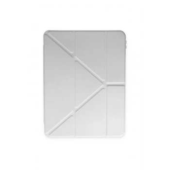 iPad 2022 10.9 (10.nesil) Kılıf Kalemlikli Mars Tablet Kılıfı - Gri