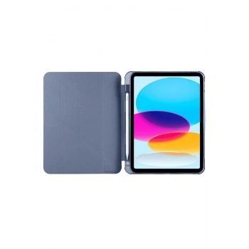 iPad 2022 10.9 (10.nesil) Kılıf Kalemlikli Mars Tablet Kılıfı - Lavender