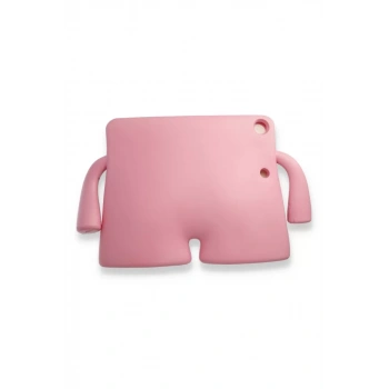 iPad 2022 10.9 (10.nesil) Kılıf Karakter Tablet Silikon - Açık Pembe