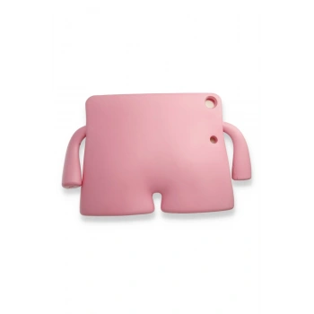 iPad 2022 10.9 (10.nesil) Kılıf Karakter Tablet Silikon - Açık Pembe