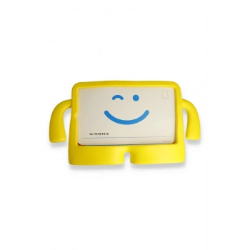 iPad 2022 10.9 (10.nesil) Kılıf Karakter Tablet Silikon - Sarı