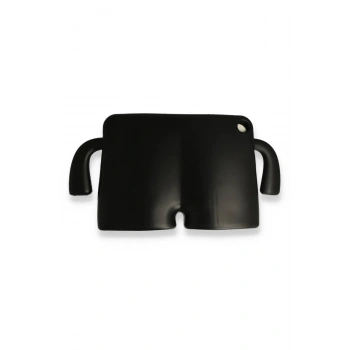 iPad 2022 10.9 (10.nesil) Kılıf Karakter Tablet Silikon - Siyah