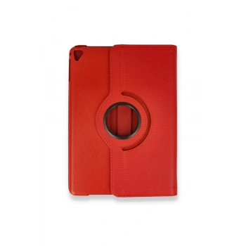 iPad 4 9.7 Kılıf 360 Tablet Deri Kılıf - Kırmızı