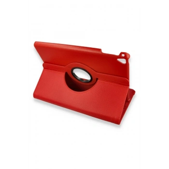 iPad 4 9.7 Kılıf 360 Tablet Deri Kılıf - Kırmızı