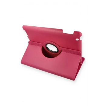 iPad 4 9.7 Kılıf 360 Tablet Deri Kılıf - Pembe