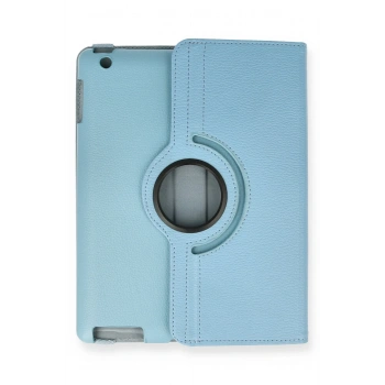iPad 4 9.7 Kılıf 360 Tablet Deri Kılıf - Turkuaz