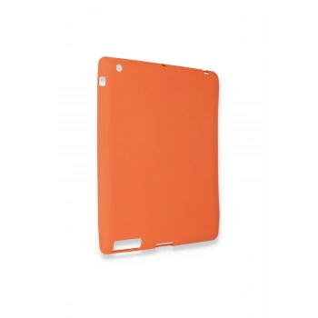 iPad 4 9.7 Kılıf Evo Tablet Silikon - Turuncu