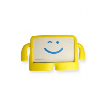 iPad 4 9.7 Kılıf Karakter Tablet Silikon - Sarı