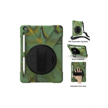 iPad 5 Air 9.7 Kılıf Amazing Tablet Kapak - Kamuflaj