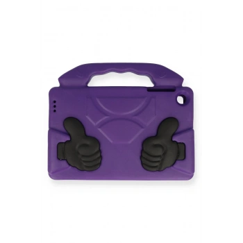 iPad 5 Air 9.7 Kılıf Like Stantlı Tablet Silikon - Mor