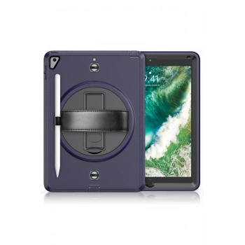 iPad 5 Air 9.7 Kılıf Strap-C Otterbox Tablet Kapak - Lacivert